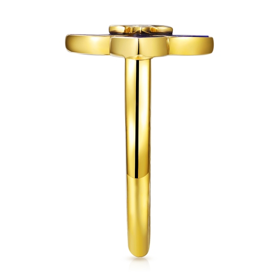 Pierścionek z lapis lazuli i diamentami (R98146 Y LA): 17