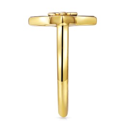 Pierścionek z czarnym agatem i diamentami (R98146 Y BAG): 16 - zdjęcie: 4