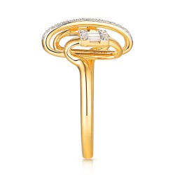 Pierścionek z diamentami (R100273 Y): 13 - zdjęcie: 5