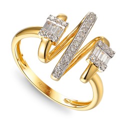 Pierścionek z diamentami (R100273 Y): 13 - zdjęcie: 2