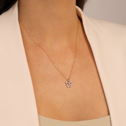 Zawieszka motyl z diamentami (P97754 Y) - zdjęcie: 3