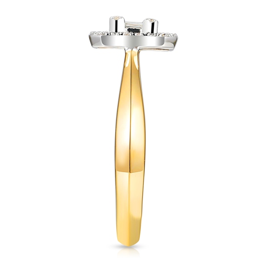 Pierścionek z diamentami (R100074 YW): 12