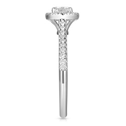 Pierścionek z diamentami laboratoryjnymi (R95583 W LGD 0,51ct): 13 - zdjęcie: 4