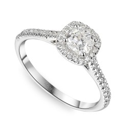 Pierścionek z diamentami laboratoryjnymi (R95583 W LGD 0,51ct): 13 - zdjęcie: 2