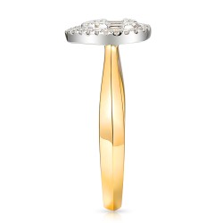 Pierścionek z diamentami (R100463 YW): 13 - zdjęcie: 4