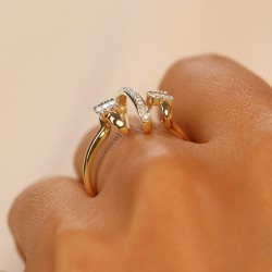 Pierścionek z diamentami (R100273 Y): 13 - zdjęcie: 7