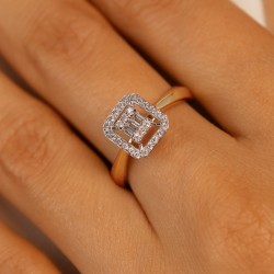 Pierścionek z diamentami (R100074 YW): 12 - zdjęcie: 6