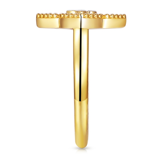 Pierścionek z malachitem i diamentami (R98144 Y MA): 16