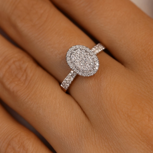 Pierścionek z diamentami (R100132 Y): 13