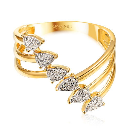 Pierścionek z diamentami (R100420 Y): 16