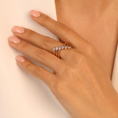 Pierścionek z diamentami (R100420 Y)