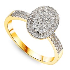 Pierścionek z diamentami (R100132 Y)