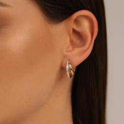 Kolczyki z diamentami (E100359 Y S) - zdjęcie: 3