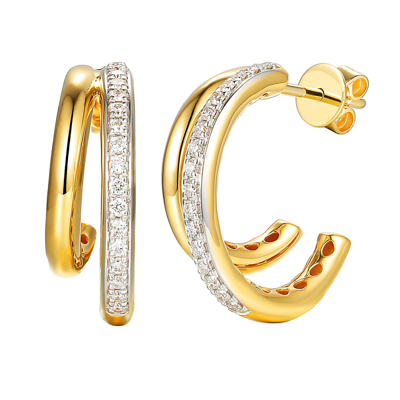 Kolczyki z diamentami (E100359 Y S)