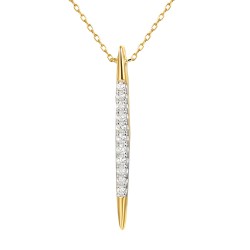 Naszyjnik z diamentami (N12719 Y C) - zdjęcie: 2