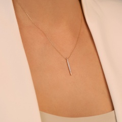 Naszyjnik z diamentami (N12719 Y C)