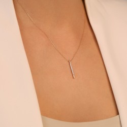 Naszyjnik z diamentami (N12719 Y C) - zdjęcie: 3