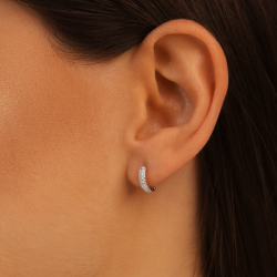 Kolczyki z diamentami (E85824 Y A) - zdjęcie: 4