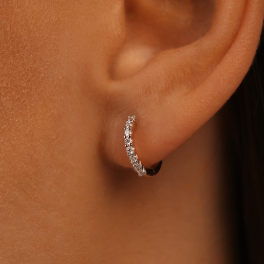 Kolczyki z diamentami (E87335 Y A)