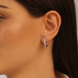 Kolczyki z diamentami (E100366 Y A) - zdjęcie: 3