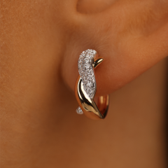 Kolczyki z diamentami (E100407 Y A)