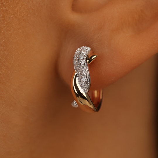 Kolczyki z diamentami (E100407 Y A)