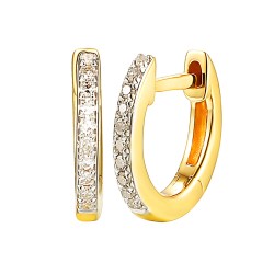 Kolczyki z diamentami (E74515 Y A) - zdjęcie: 2