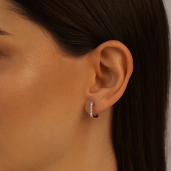 Kolczyki z diamentami (E98931 Y A) - zdjęcie: 3