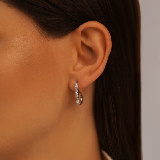 Kolczyki z diamentami (E100501 Y A)