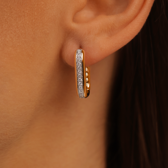 Kolczyki z diamentami (E100501 Y A)