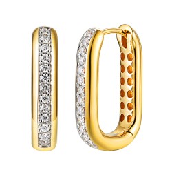 Kolczyki z diamentami (E100501 Y A) - zdjęcie: 2