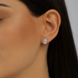 Kolczyki z diamentami (E100132 Y S) - zdjęcie: 3