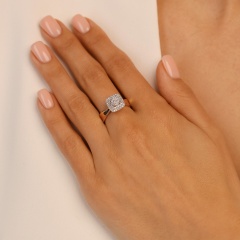 Pierścionek z diamentami (R100080 YW)