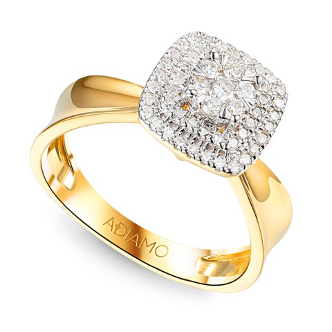Pierścionek z diamentami (R100080 YW)