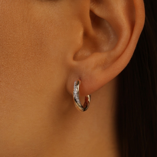 Kolczyki z diamentami (E100504 Y A)