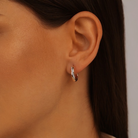 Kolczyki z diamentami (E100504 Y A)