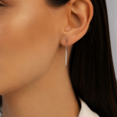 Kolczyki z diamentami (E99054 Y S)