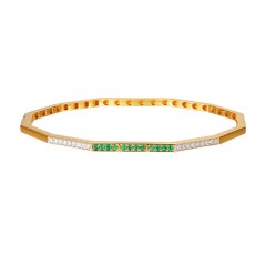 Bransoletka ze szmaragdami i diamentami (B10264 Y EM)