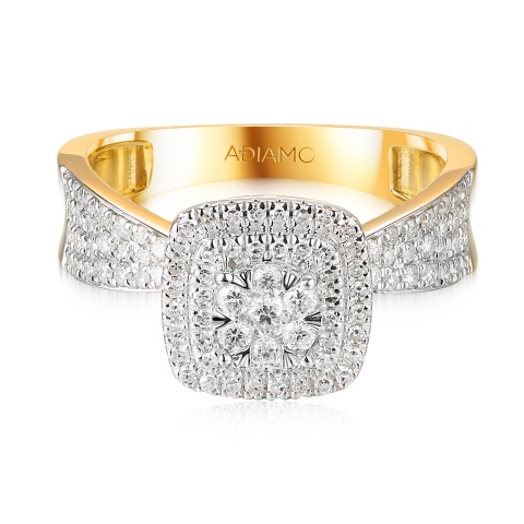 Pierścionek z diamentami (R100086 YW)