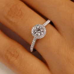 Pierścionek z diamentami laboratoryjnymi (R95579 W LGD 0,54ct): 14 - zdjęcie: 6