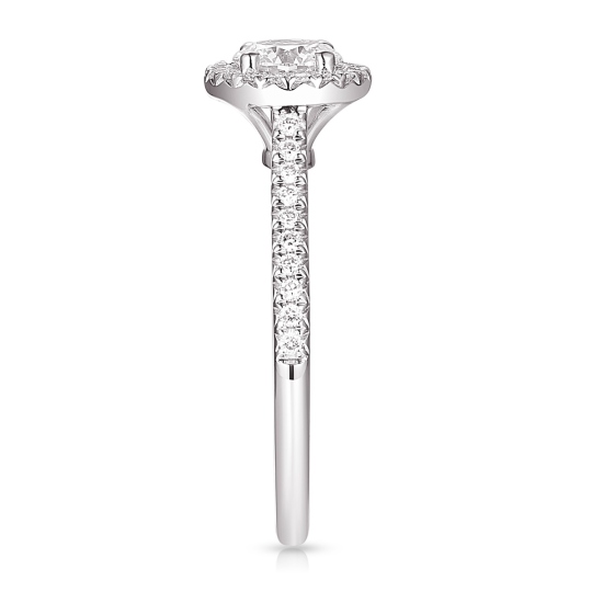 Pierścionek z diamentami laboratoryjnymi (R95579 W LGD 0,54ct): 14