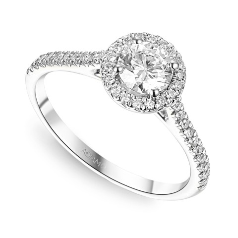 Pierścionek z diamentami laboratoryjnymi (R95579 W LGD 0,54ct)