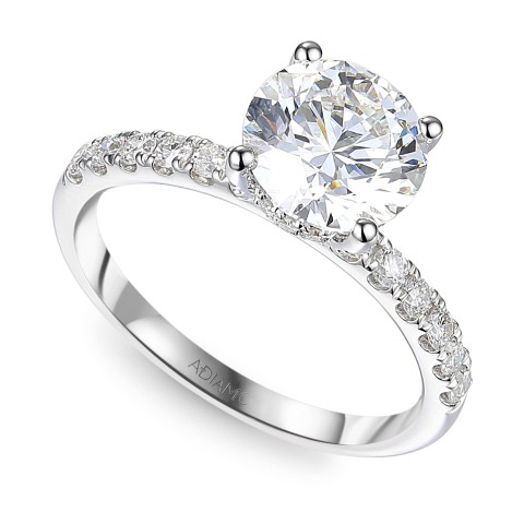 Pierścionek z diamentem laboratoryjnym (R100453 W LGD 2,04ct)