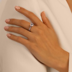 Pierścionek z diamentem laboratoryjnym (R100453 W LGD 2,04ct): 13 - zdjęcie: 3