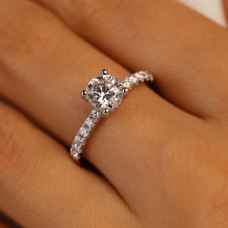 Pierścionek z diamentem laboratoryjnym (R100453 W LGD 1,01ct): 13 - zdjęcie: 7