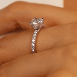 Pierścionek z diamentem laboratoryjnym (R100453 W LGD 1,01ct): 13 - zdjęcie: 6