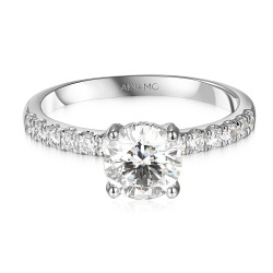 Pierścionek z diamentem laboratoryjnym (R100453 W LGD 1,01ct): 13 - zdjęcie: 4