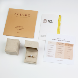 Pierścionek z diamentem laboratoryjnym (R100453 Y LGD 1,02ct): 10 - zdjęcie: 8