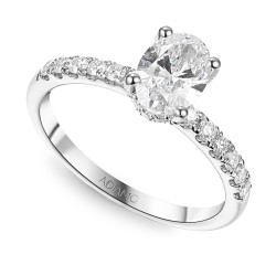 Pierścionek z diamentem laboratoryjnym (R100450 W LGD 1,04ct): 14 - zdjęcie: 2