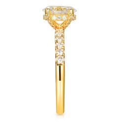 Pierścionek z diamentem laboratoryjnym (R100450 Y LGD 1,04ct): 12 - zdjęcie: 4